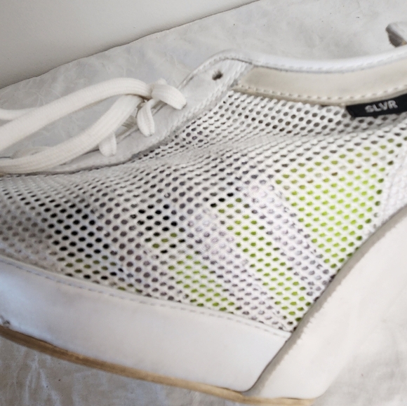 Adidas White Mesh Wedge Sneakers - Picture 7 of 13